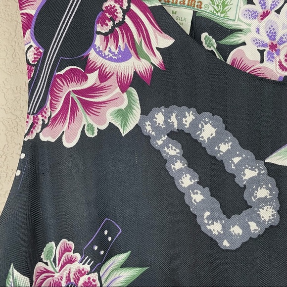 Tommy Bahama Silk Floral Maxi Dress Sz M - Picture 5 of 8